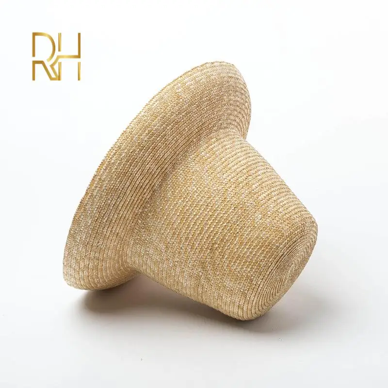 Шляпа соломенная в стиле ретро модная Панама с высокими и короткими полями