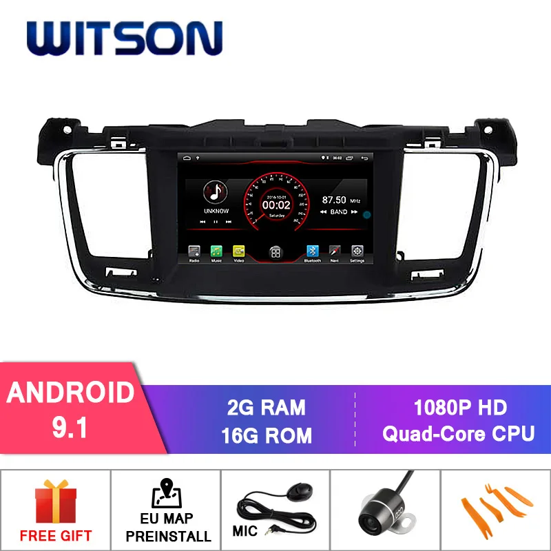 WITSON Android 9,0 Восьмиядерный PX5 автомобильный dvd-плеер для PEUGEOT 508 ips экран 4 Гб ram 64 Гб rom Автомобильный gps навигатор - Цвет: MKT 16GB ROM