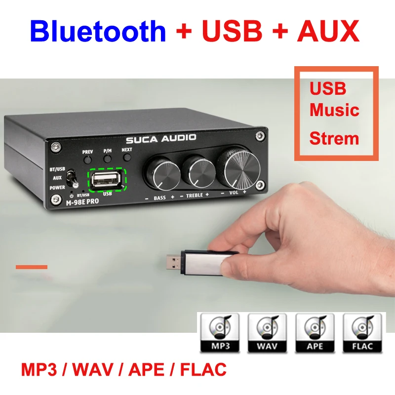 Усилитель мощности TDA7498E Bluetooth 160 5 0 Вт * 2|Усилители мощности| |
