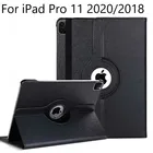 Чехол для iPad Pro 11 20202018 A2228 A2068 A2230 A2013 A1934 A1980 360 градусов вращающийся PU кожаный Смарт снаПробуждение чехол для планшета