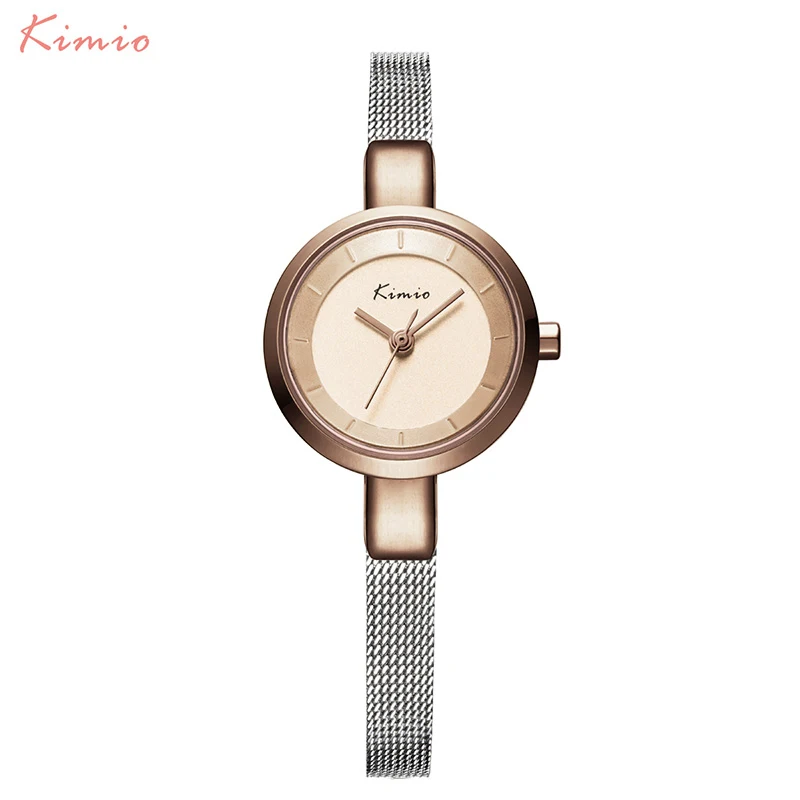 

Kimio Women's Bracelet Watch Stainless Steel Fine Mesh Quartz Watches Women Ladies Dress Wristwatch With Gift Box reloje mujer