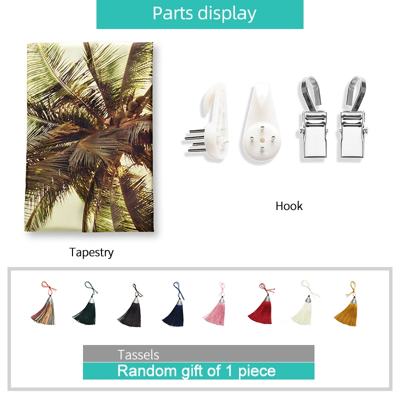 Черная темная система с принтом леса большие настенные гобелены хиппи на стену