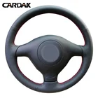 Чехол на руль из искусственной кожи для Volkswagen VW Golf 4 Passat B5 1996-2003 Seat Leon 1999-2004 Polo 1999-2002