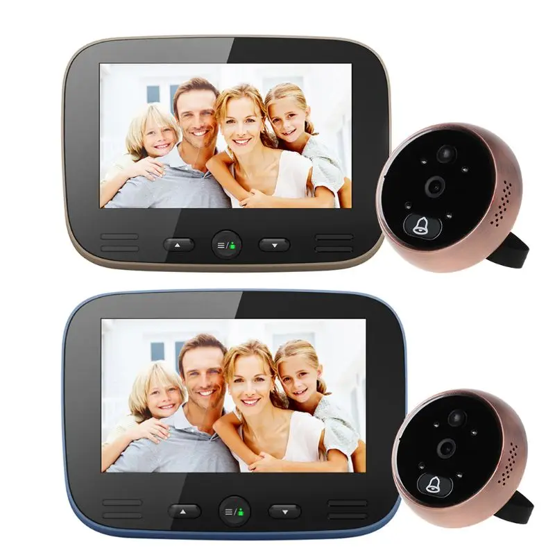 

4.3 4.3 Inch LCD Colorful Screen Video Doorbell Camera Viewer Smart Electronic Cat Eye Peehole for Night Vision Motion Detection
