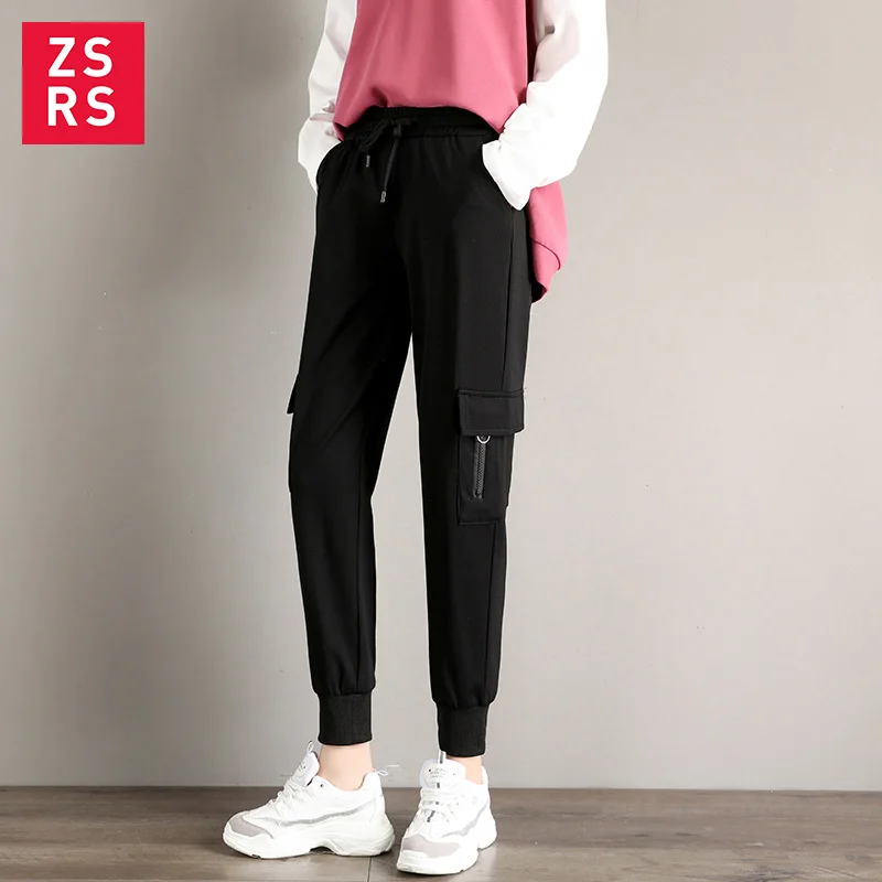 Женские штаны для бега повседневные свободные спортивные на шнуровке мягкие