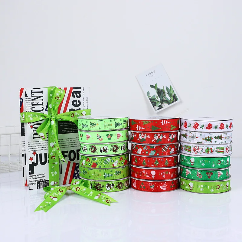 Мультяшная лента Рождественская декоративная шириной 2 5 см для упаковки