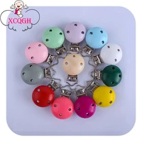 xcqgh 10pcs wooden pacifier clips diy nipple holder chain high quality pacifier chain holder