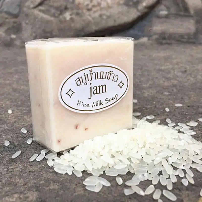 

65g Handmade Rice Milk Soap Moisturizing Whitening Moisturizing Firming Skin Coconut Oil Collagen Soap Shrinking Pores Deep Care