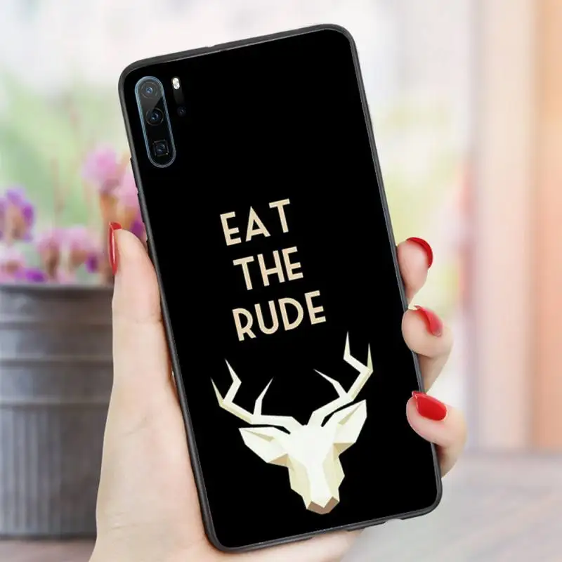 

Hannibal eat the rude horror movie Phone Case For Huawei honor Mate P 10 20 30 40 i 9 8 pro x Lite smart 2019 nova 5t