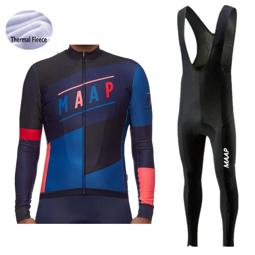 Теплая Флисовая зимняя одежда для велоспорта ProTeam MAAP комплект одежды горных