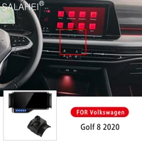 2021new car smart electric mobile phone holder for volkswagen golf 8 2020 air vent clip mount mobile cell stand auto induction