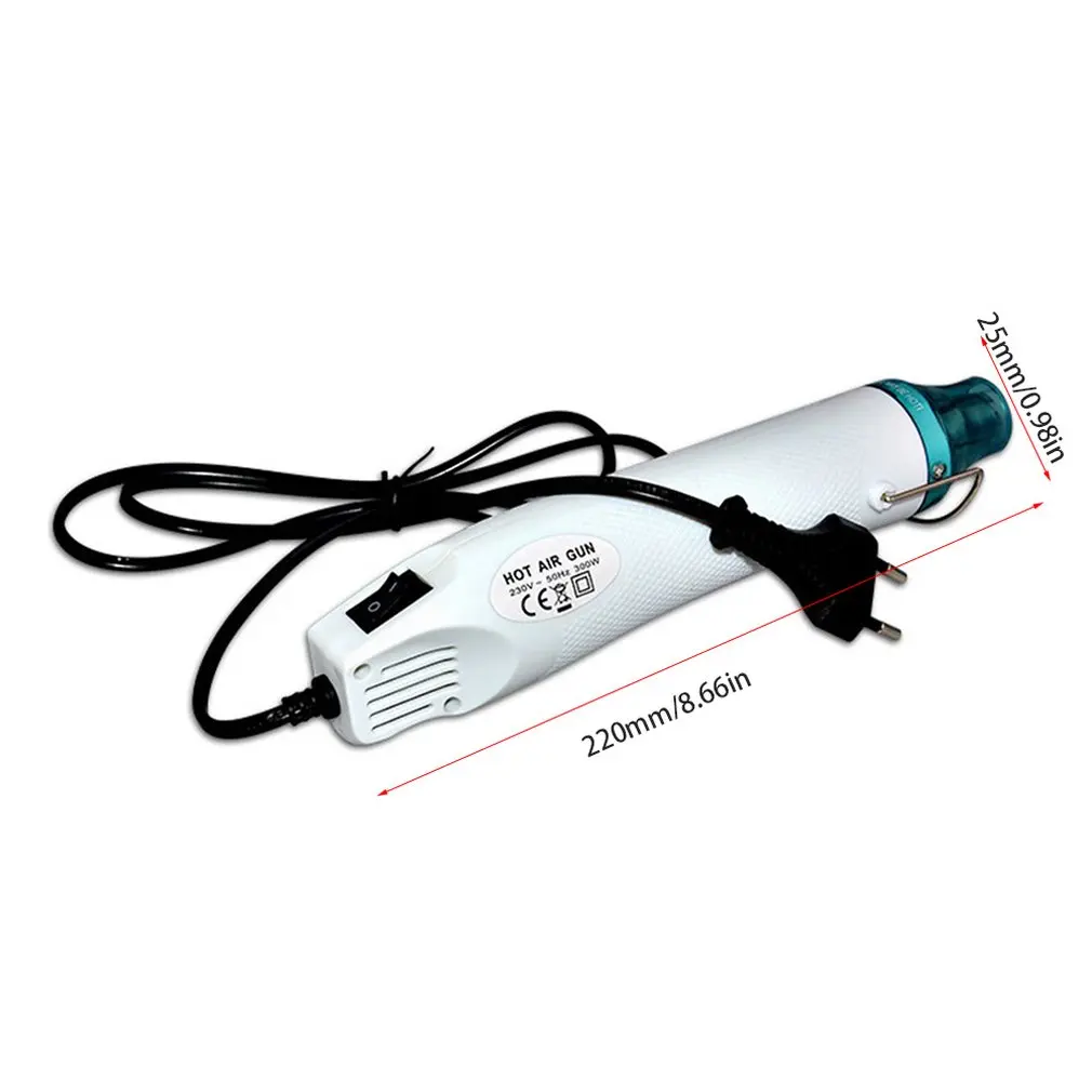 220V 300W Регулируемый Температура электрические тепловые пушки осадка размягчения тепла Многофункциональный ручной пистолет горячего воздуха EU/US/UK по доступной цене