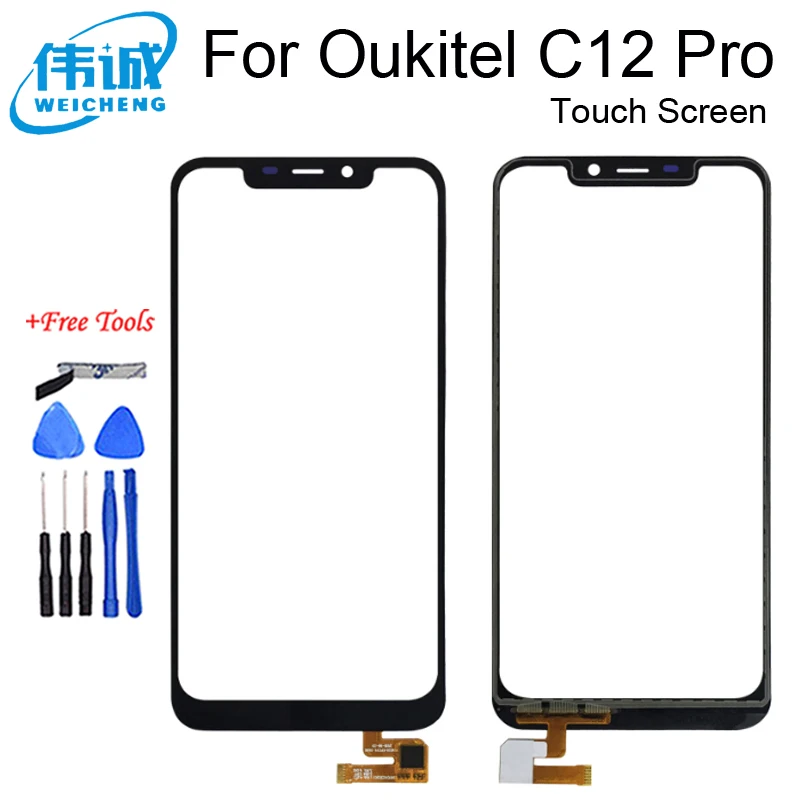 Для Oukitel C12 Pro Сенсорный экран сенсор внешняя стеклянная панель сенсорный