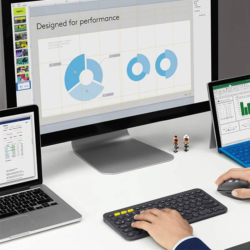 

H200 Wireless Mouse Rechargeable, Multi-Screen Mouse Control Up to 3 Multi-Device, for IMac and Windows and Android