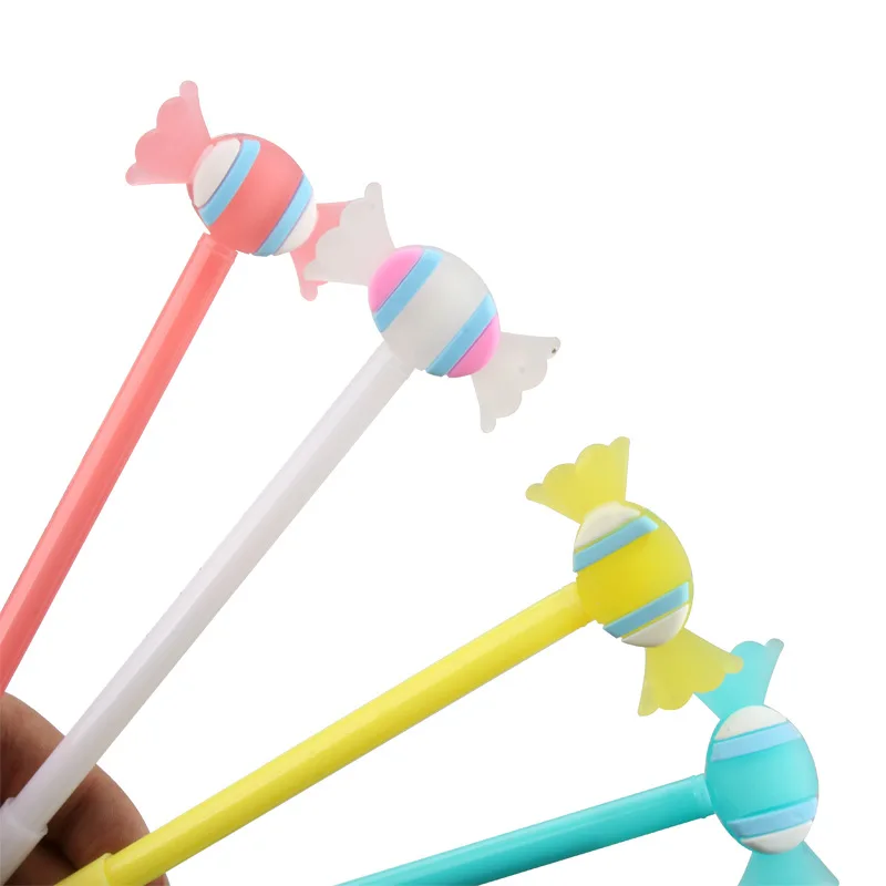 

36 pcs/lot Kawaii Candy Gel Pen Cute 0.5mm black Ink Signature Pens Promotional Gift Office School Supplies