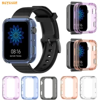 plating soft tpu protector case for xiaomi watch smartwatch protection replacement screen protective shell cover protector frame