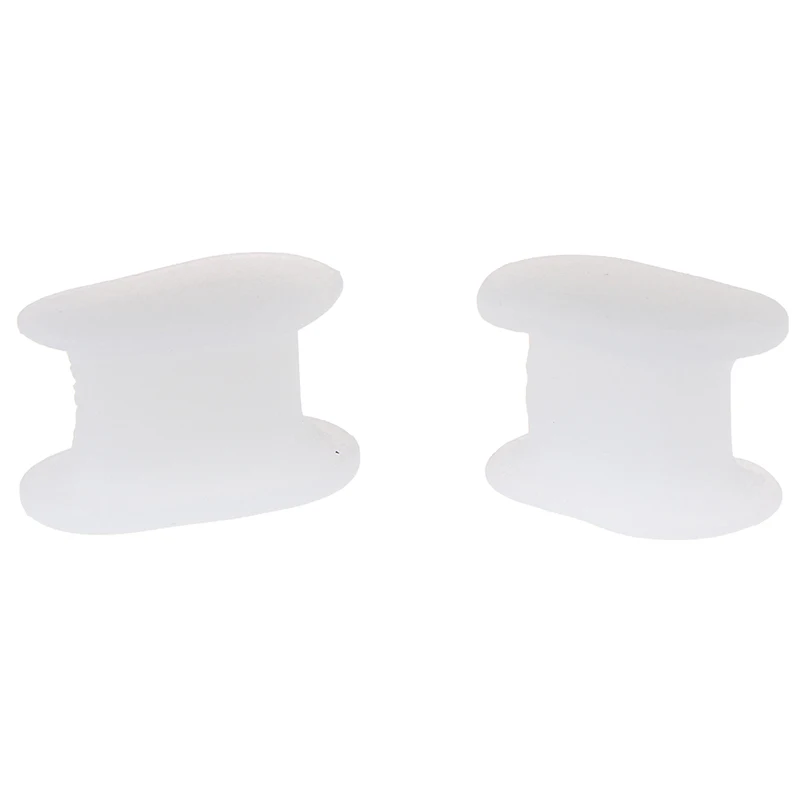 

1 Pair White Reusable Gel Orthotics Bunion Separators Toe Stretchers Toe Corrector