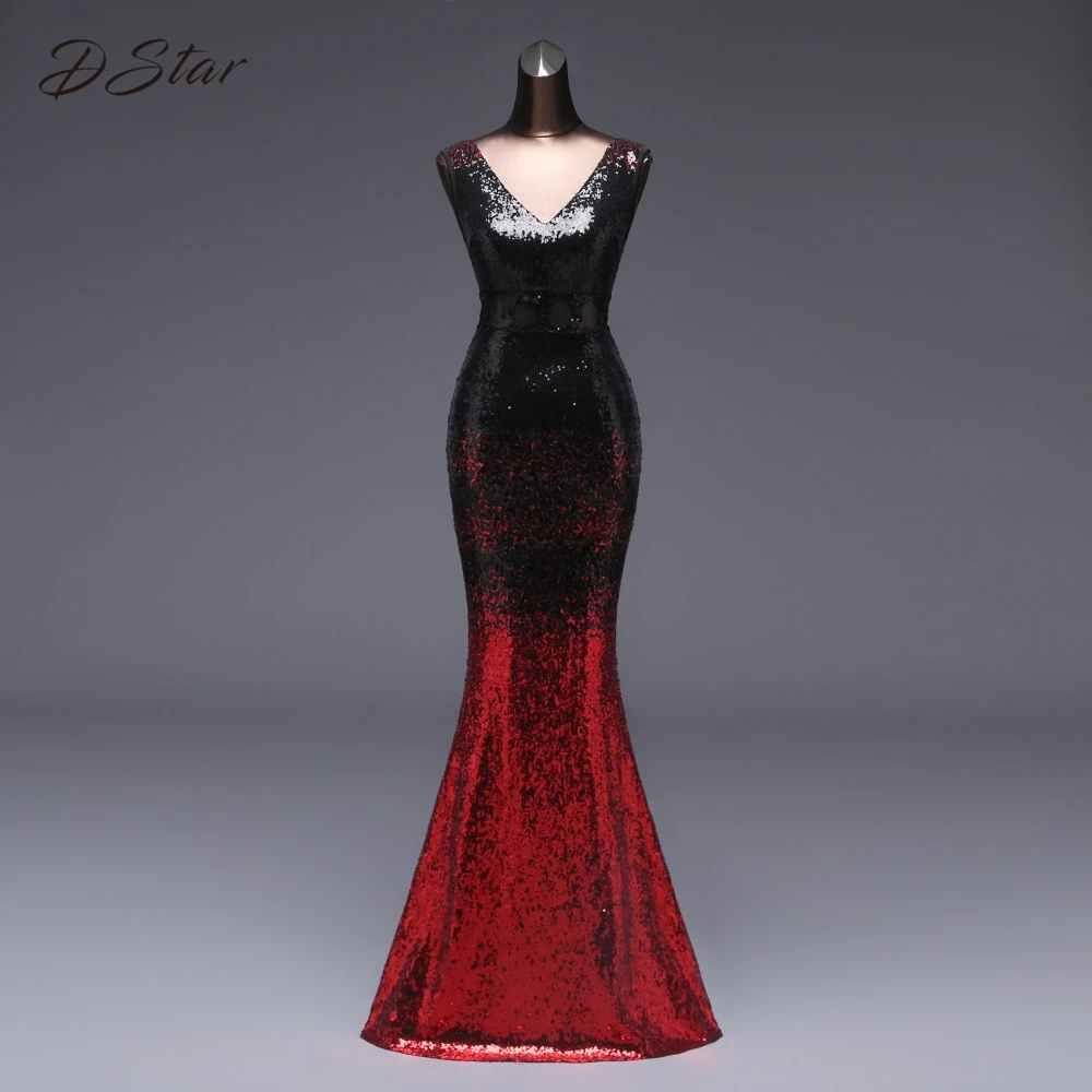 Сексуальное платье с блестками и градиентом на талии элегантное макси для