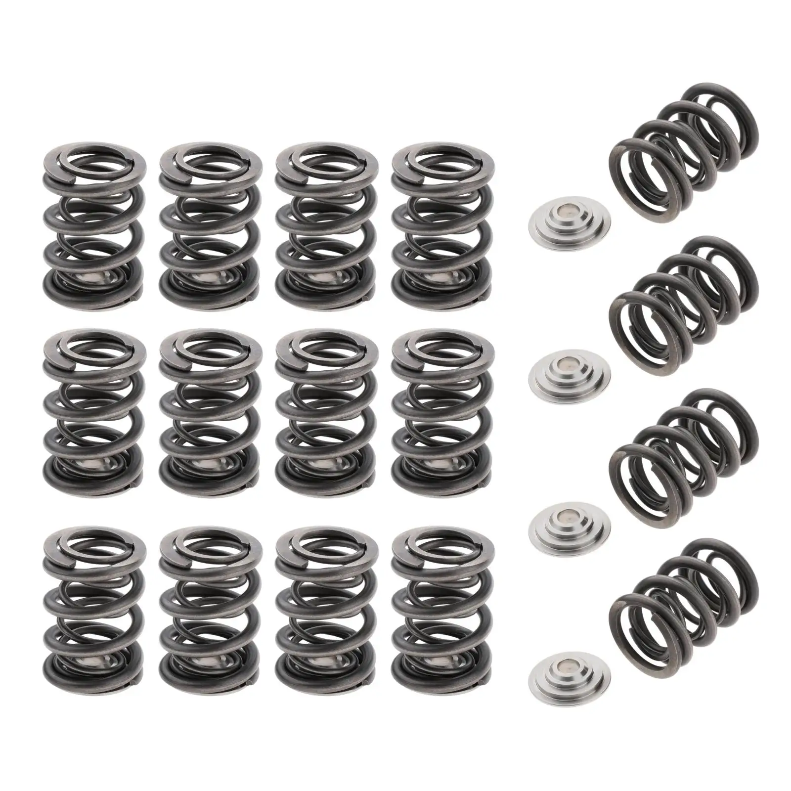 16x 85lb Dual Valve Springs Retainers Set for Honda B18C B18C1 Spare Parts |