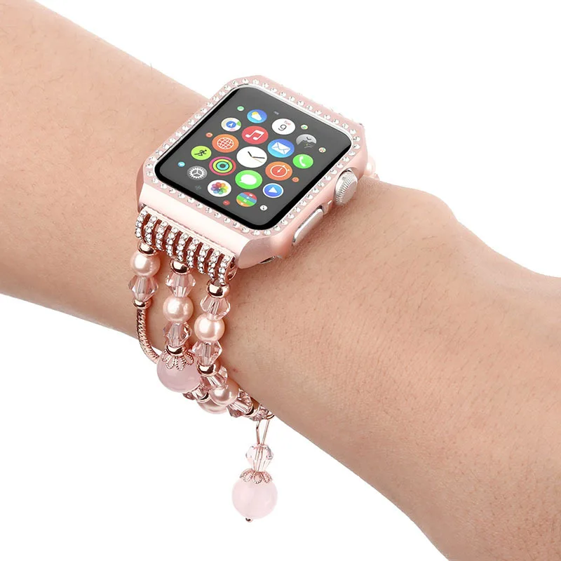 Хохлатая diamond ремешок для наручных часов Apple Watch 42 мм 38 версия Iwatch серии 3/2/1