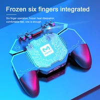 game controller phone cooler fan grip 6 finger trigger jshooting game oystick for pubg phone game controller shooting game dl88