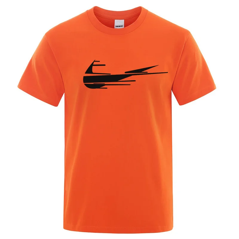 

Summer Men's Clothing One Piece Shirt O-neck Soft Leisure Harajuku T-shirt 2021 New Tops