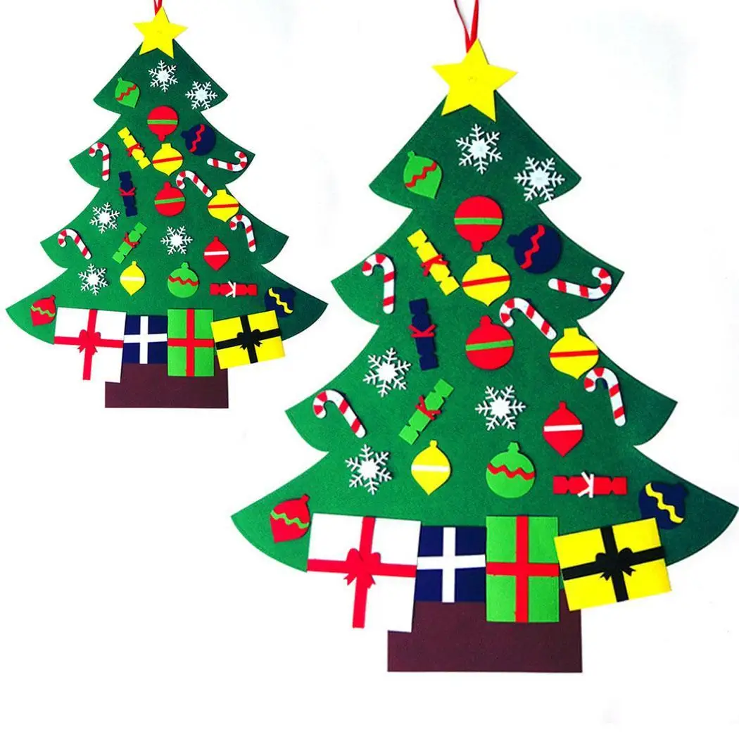 Домашние вечерние праздничные украшения DIY войлочная ткань снеговик Санта Клаус