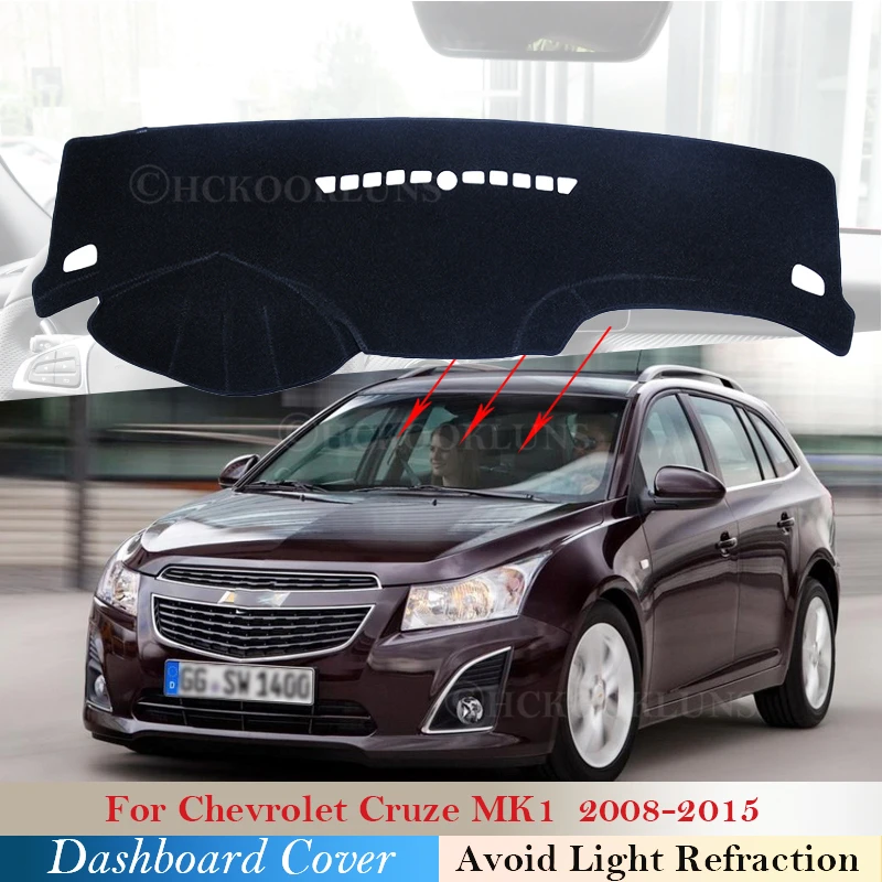 Защитная накладка на приборную панель для Chevrolet Cruze MK1 2008 ~ 2015 аксессуары приборной