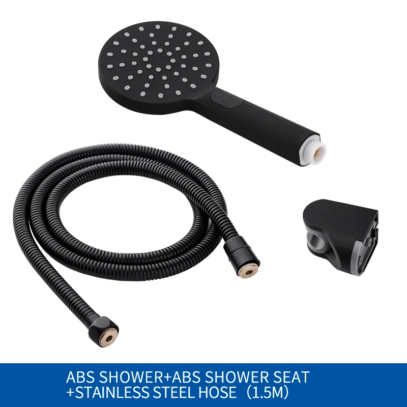 Whole Shower Set Высокая Давление мульти Функция функциональный ручной душ насадка для экономии воды ручной душ abs головка - Цвет: Whole Shower Set