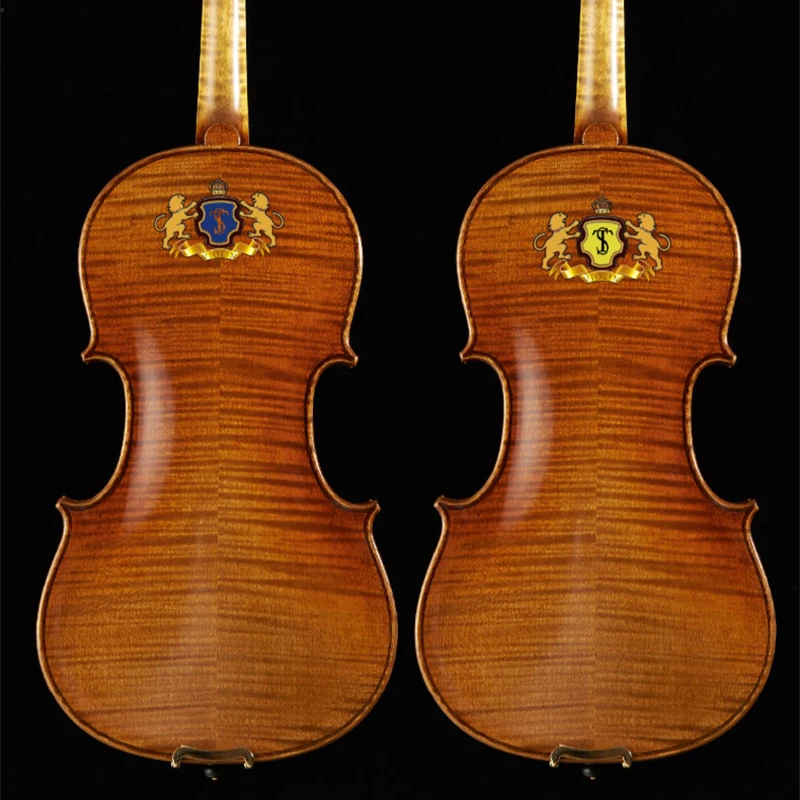 

Master violin, European wood Copy of Antonio stradivara! Strong and deep tone! free shipping! Back painting！