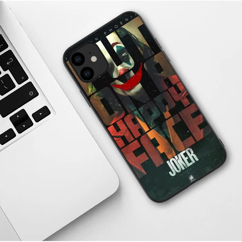 TPU Чехол Joker Horror Movie Joaquin Phoenix для iPhone 11 Pro Max X 7 8 Plus XR XS MAX Black - Цвет: TPU