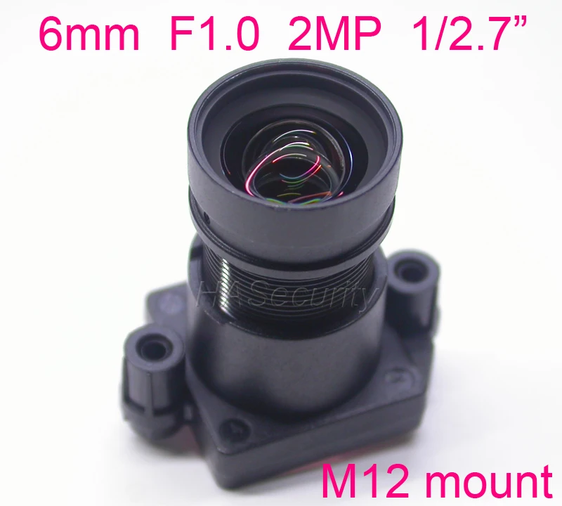F1.0 Звездные огни 6 мм фокусное расстояние 2.0MP 1/2. " объектив специально для датчика изображения IMX327, IMX307, IMX290, IMX291 Модуль платы блока программного управления камеры