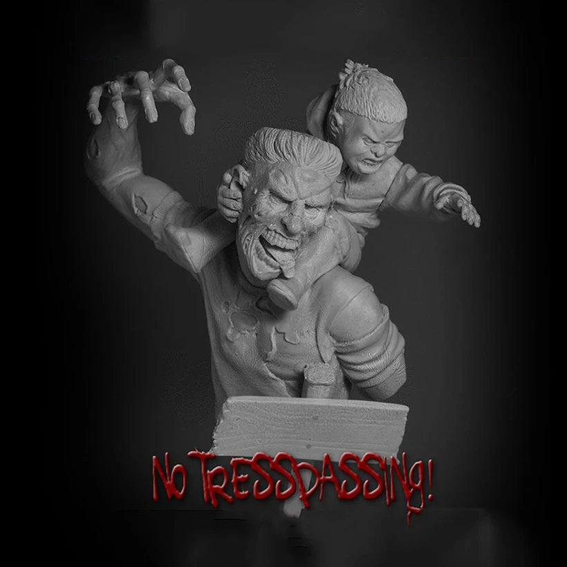 

self-assembled New Unassembled 1/10 ancient warror man bust Resin Figure Unpainted Model Kit