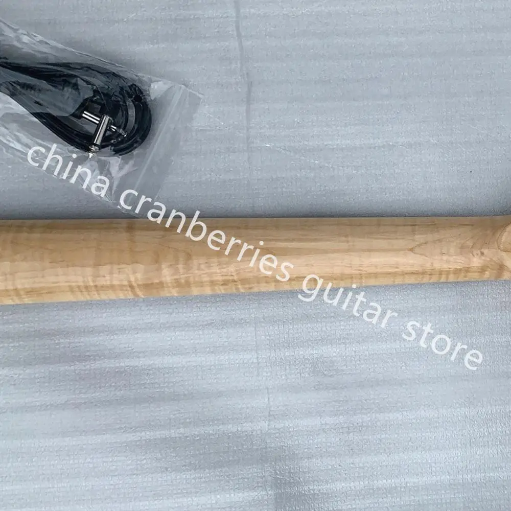 

Cutom bass,4 strings bass guitar ,st model,natural wood color,maple fretboard,slivery hardware,free shipping