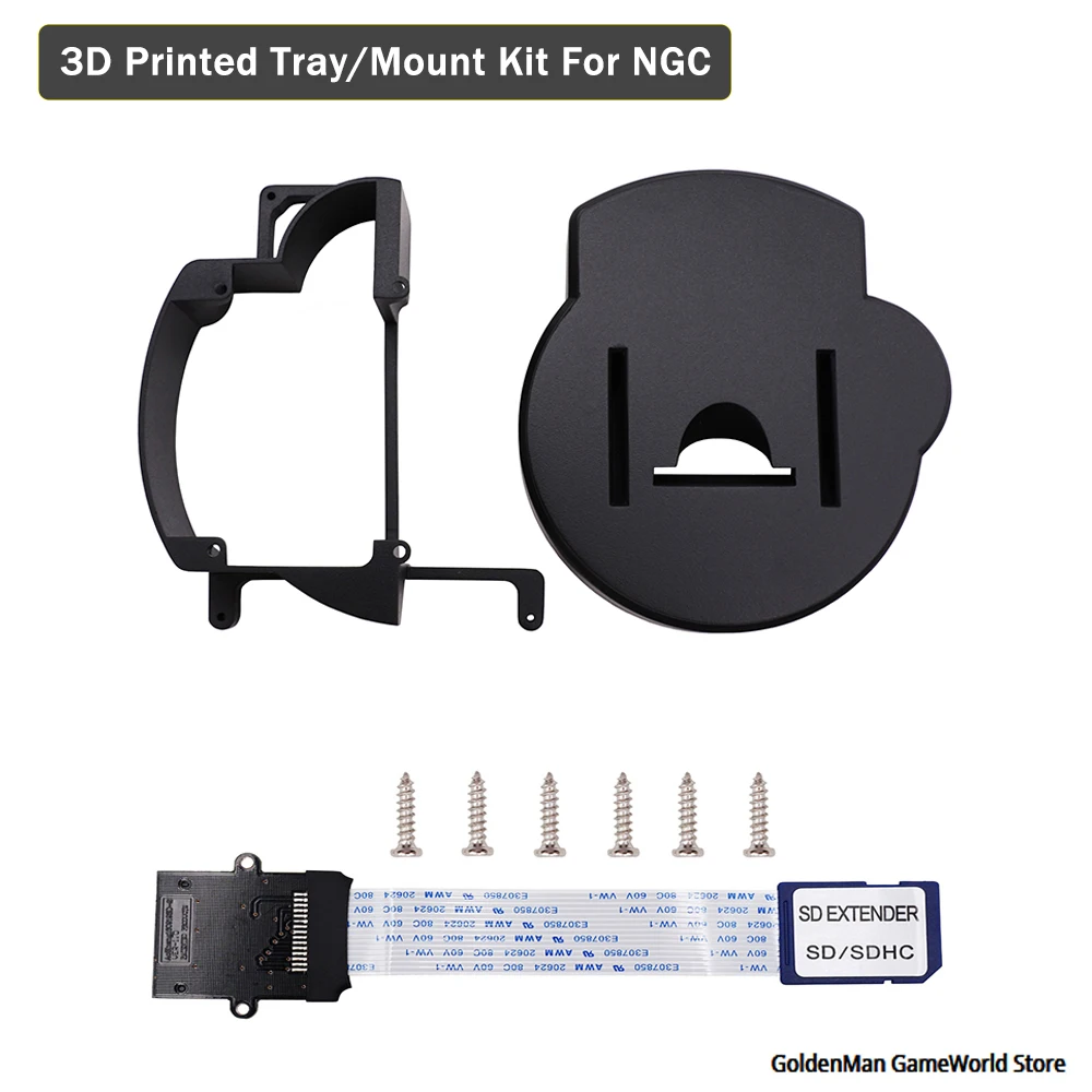 High Quality GC Loader Printed Tray/Mount Kit with SD Extension Cable For GameCube GC Loader