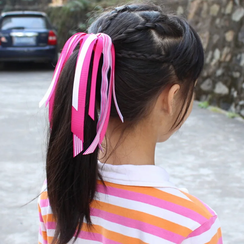 Резинки для волос девочек аксессуары лента с кисточками стреймер держатель