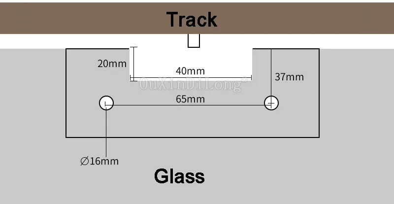 1 комплект Нержавеющая сталь раздвижные Стекло двери шкив висит колёса для