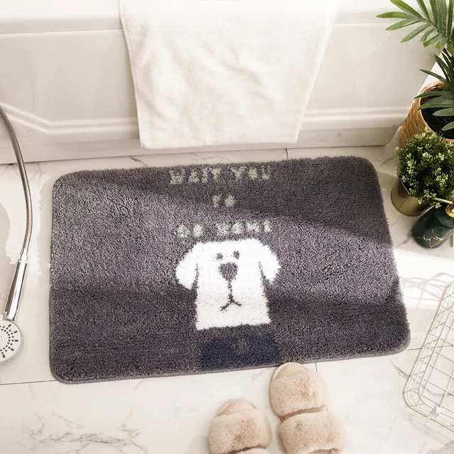 Lovely Cartoon Rabbit Door Entrance Mat Hallway Kitchen Bathroom Non-slip Bath Rug Washable Footpad Carpet Bathroom Wholesale