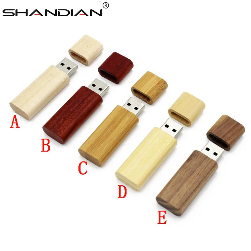 SHANDIAN деревянный бамбуковый USB флеш накопитель 4 ГБ 16 32 64 ГБ|32gb usb|bamboo usbusb creative |