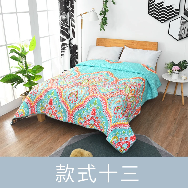 Летнее одеяло s/одеяло покрывало лоскутное с цветочным принтом для взрослых (без