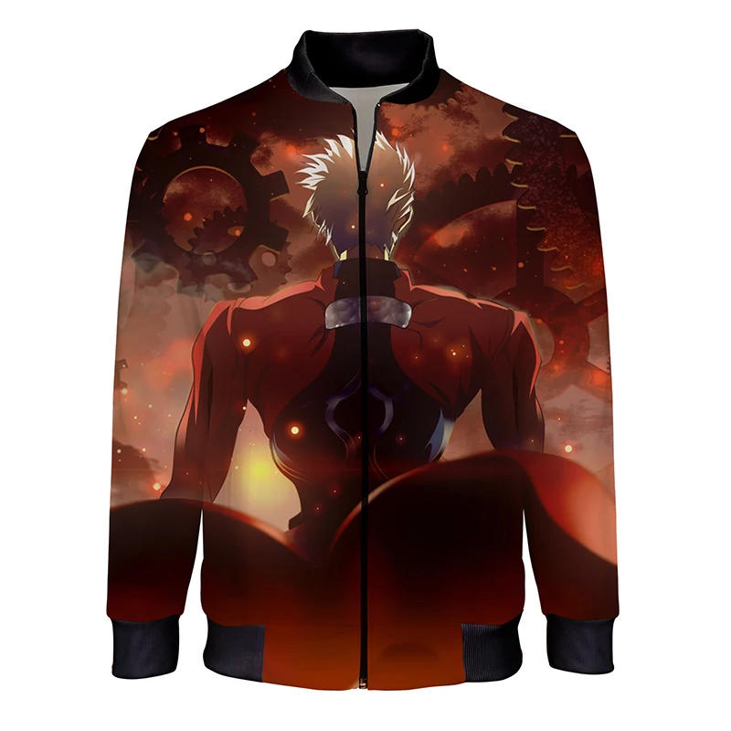 

2020 New Anime Jackets Fate Stay Night 3D Printed Men/Women Casual Fashion Stand Collar Zipper Bomber Jacket Unisex Trendy Coat