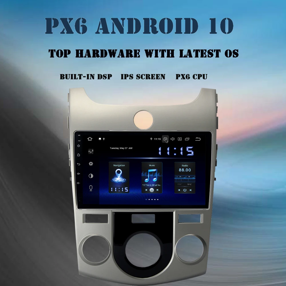 Dasaita Android 10 0 автомобильный мультимедийный плеер для KIA Cerato Nazao Forte 2010 2016 радио DSP