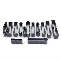 15pcs high speed steel shaped style hole hollow punch cutter set punching tool for leather belt clothing leather craft diy tool