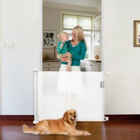tall pet dog gate isolation ingenious mesh dog fence retractable safety guard foldable toddler stair indoor outdoor dropship