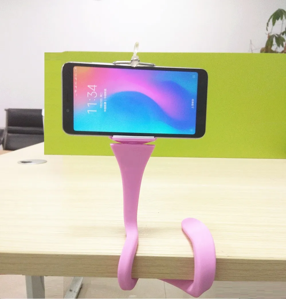 

2019 New Universal Lazy Bracket Phone Selfie Holder Snake-like Neck Bed Mount Anti-skid 360 Degree Rotation Flexible Stand