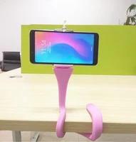 2019 new universal lazy bracket phone selfie holder snake like neck bed mount anti skid 360 degree rotation flexible stand