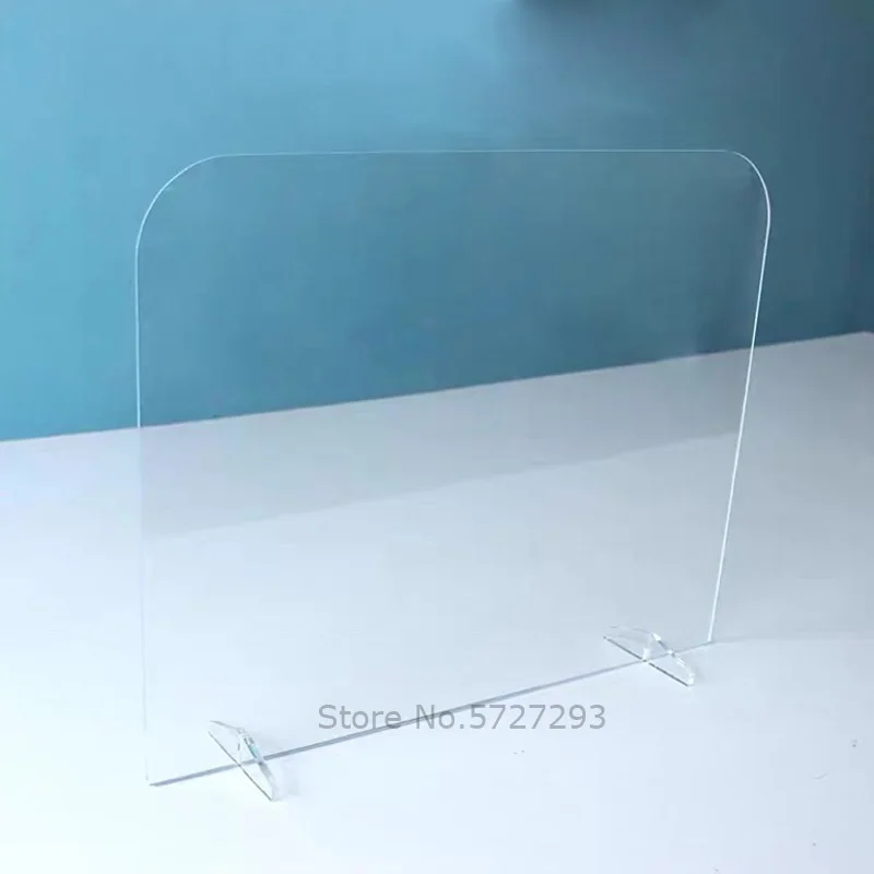 

Detachable portable acrylic table protection isolation shield screens sneeze guards