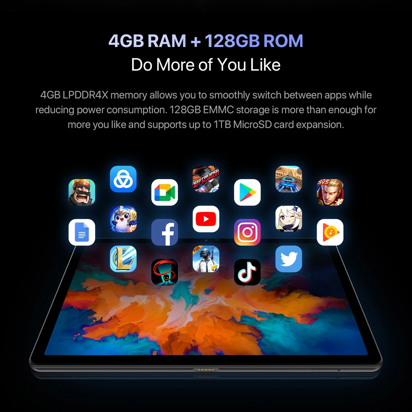 Планшет UMIDIGI A11 Tab 4G с функцией телефонных звонков дисплей 10 4 дюйма 2K