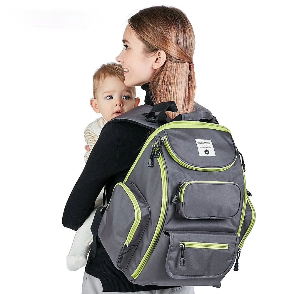 Mother Maternity Nappy Stroller Bag Waterproof Baby Diaprer Backpack  Baby Organizer Bag Fashion Mum Bags