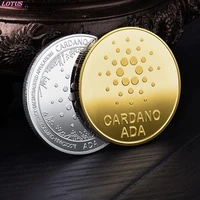 dogecoin ada cardano bitcoin trx qtum iota crypto coin cryptocurrency great gift art collection physical coin hot ada